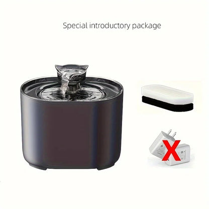 1Pc 2.2L Pet Water Fountain - Fountains with Automatic Water Dispenser, Fresh and Filtered Drinking Water, and Whisper Qu